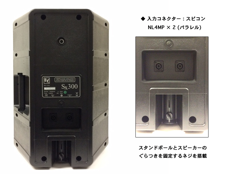 Electro-Voice EV エレクトロボイス SX300 B/黒 2台とスピーカー