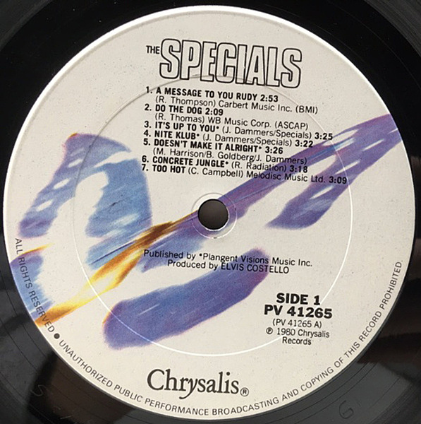 SPECIALS / The Specials (LP) / Chrysalis | WAXPEND RECORDS