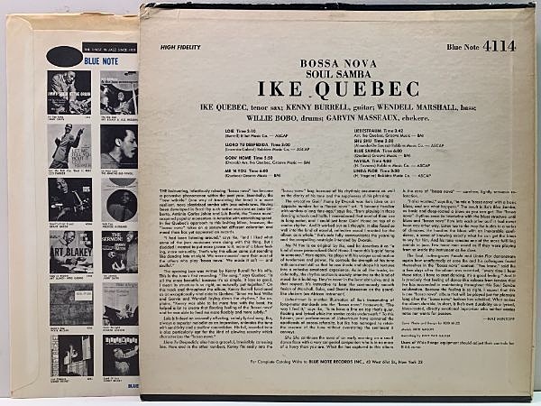 LP12in国内盤BST-84114stereo アイクケベック/ソウルサンバ LP12in国内