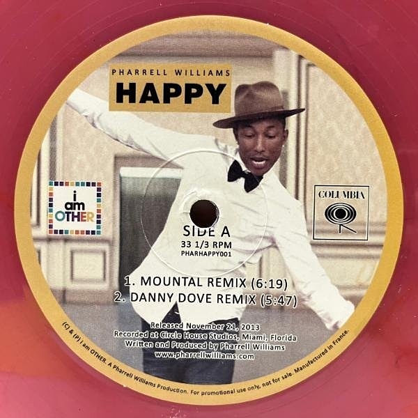 PHARRELL WILLIAMS / Happy (12) / Not On Label | WAXPEND RECORDS