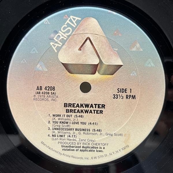 BREAKWATER / Same (LP) / Arista | WAXPEND RECORDS