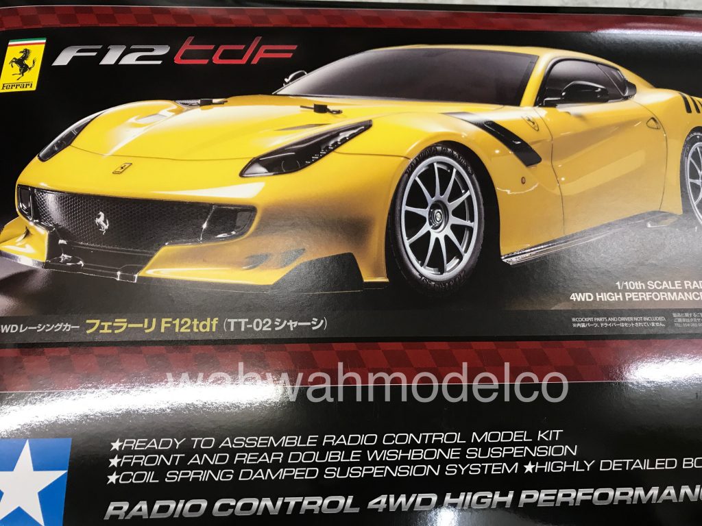 Tamiya 58644 1/10 RC Ferrari F12 TDF - TT02 w/ ESC On Road Kit