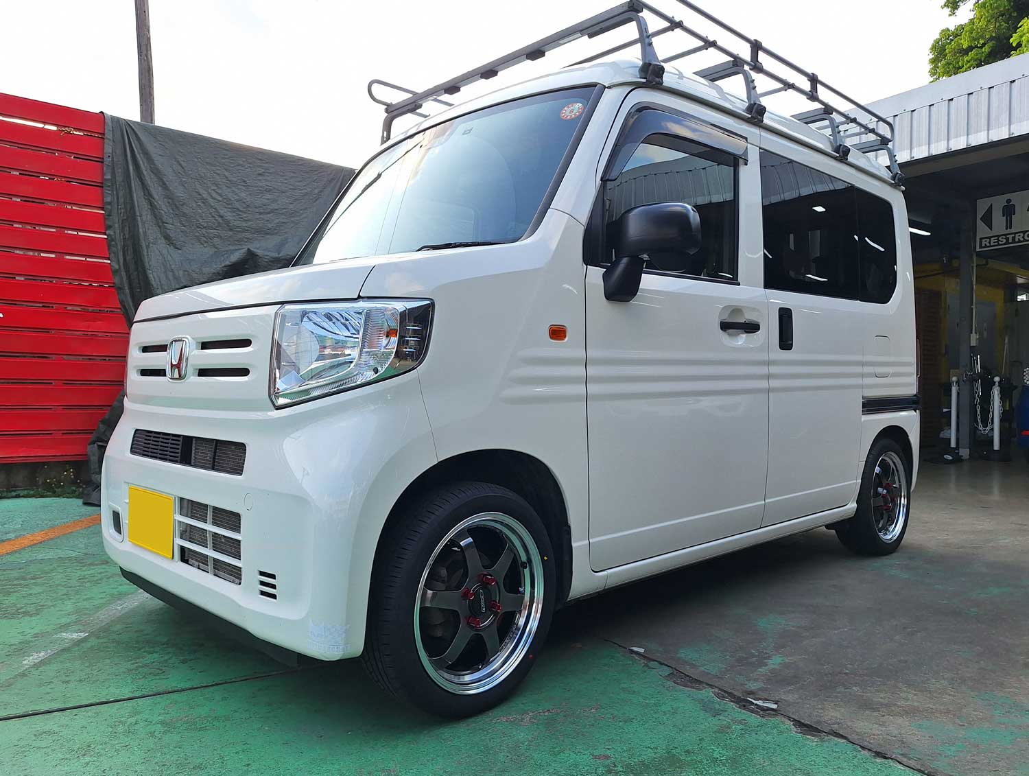 ホンダ N-VAN VOLK RACING TE37KCR 15×5.5J ZEETEX 165/50R15