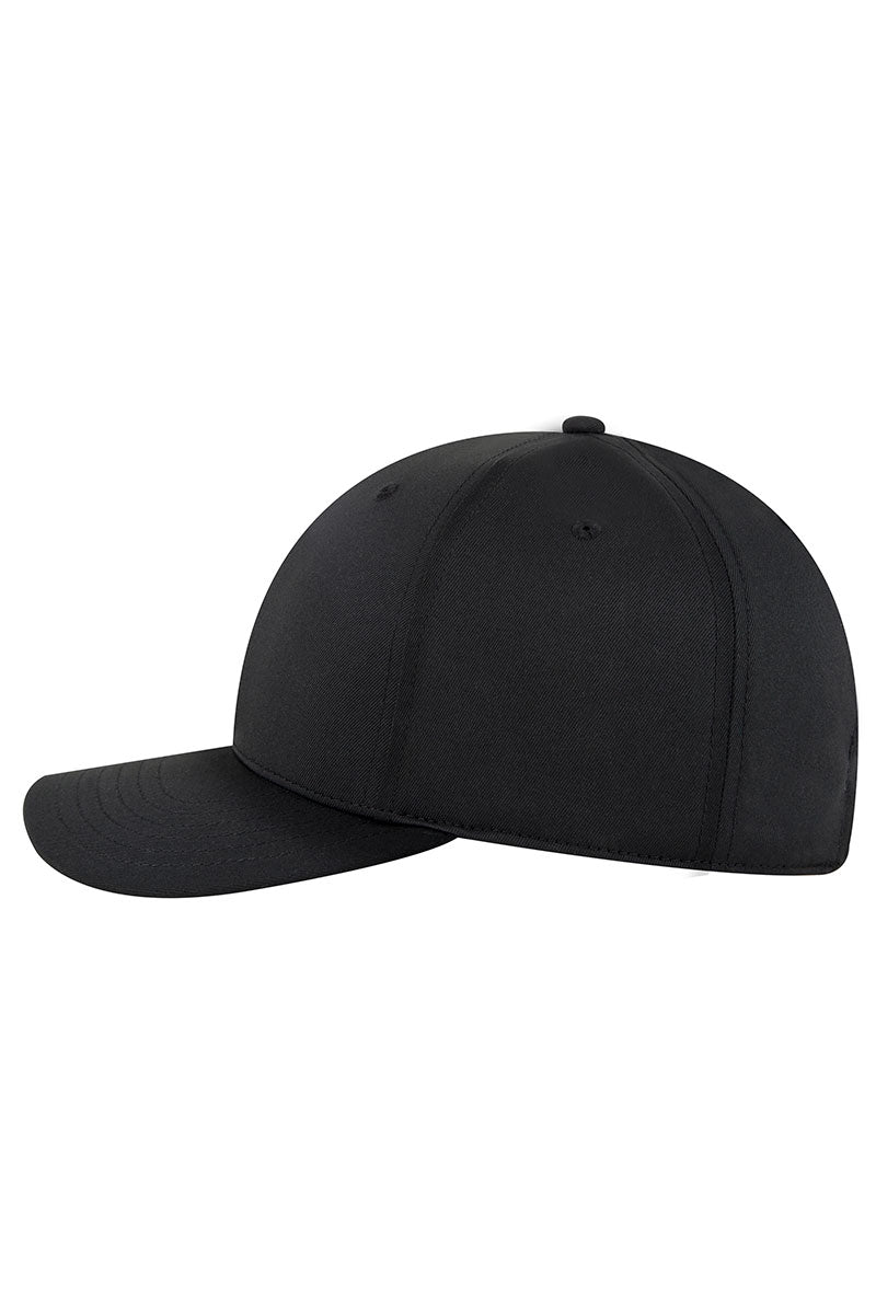 OTTO Black Seamless 6 Panel Mid Profile Baseball Cap | Wholesale