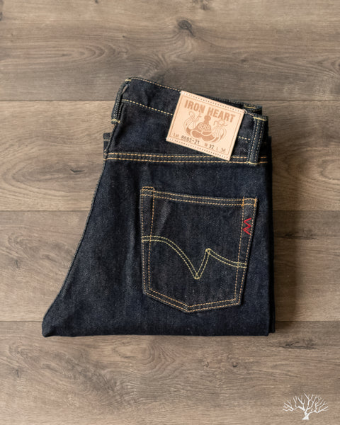 Iron Heart - 888 Cut - 21oz Indigo Selvedge High Rise Tapered