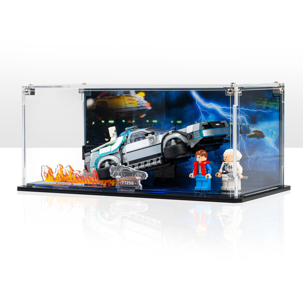 Display Case for LEGO® Speed Champions: Time Machine from Back to