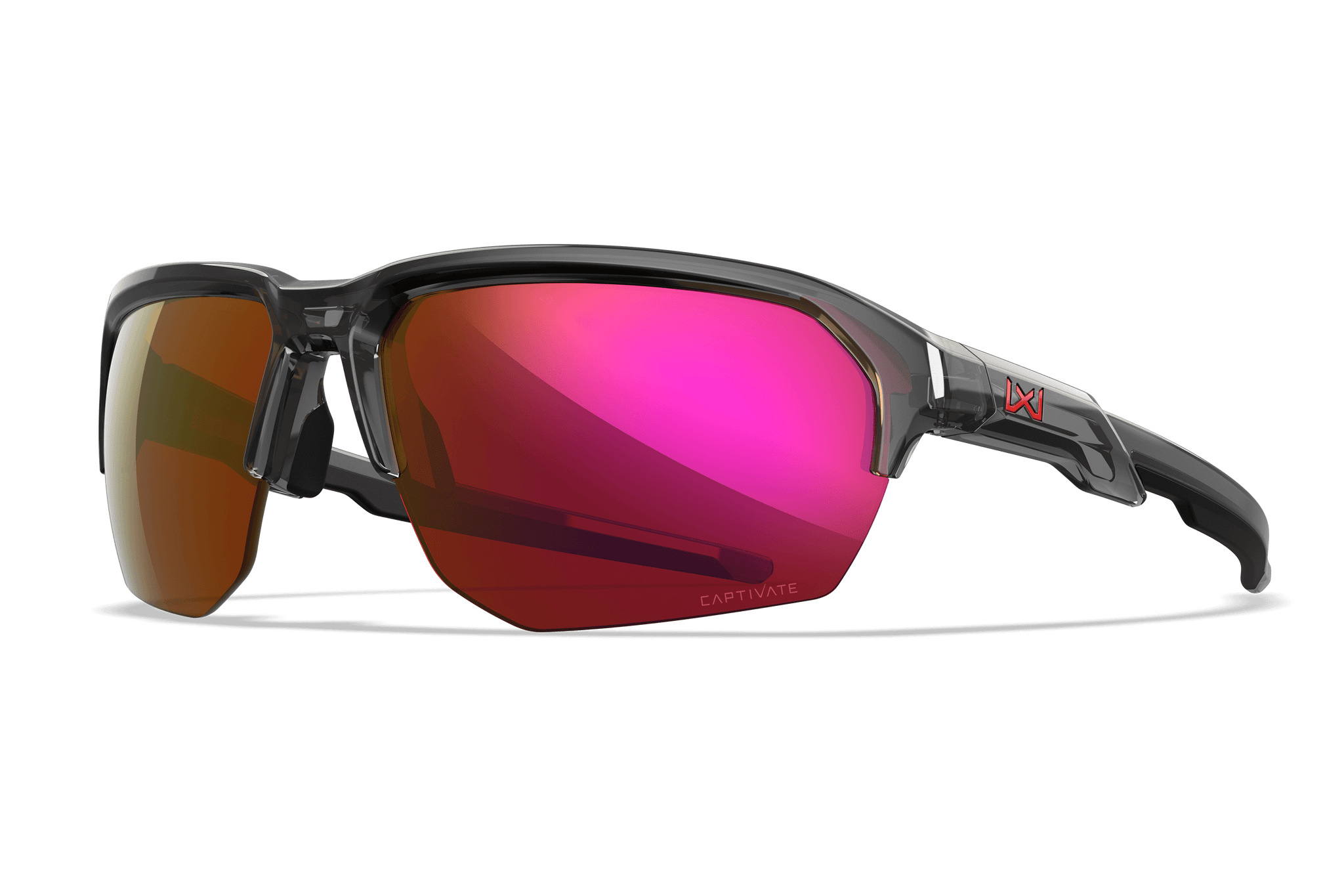 WX JAKL Sunglasses - CAPTIVATE™ Non-polarized Red Mirror Lenses