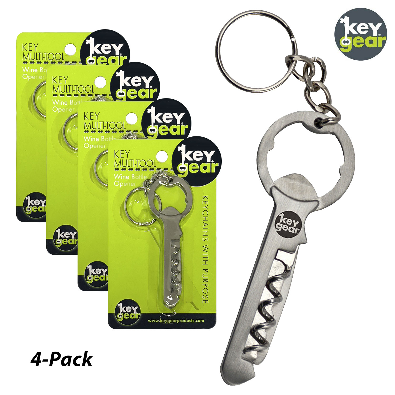4-Pack: Keygear Multi-Tool Keychain | Wing Supply