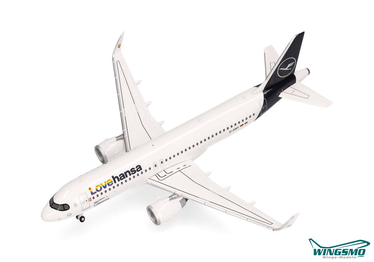 Herpa Wings Lufthansa Airbus A320neo D-AINY 572743 | WINGSMO.com