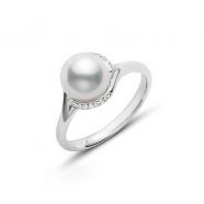 Mikimoto 18K White Gold Akoya 