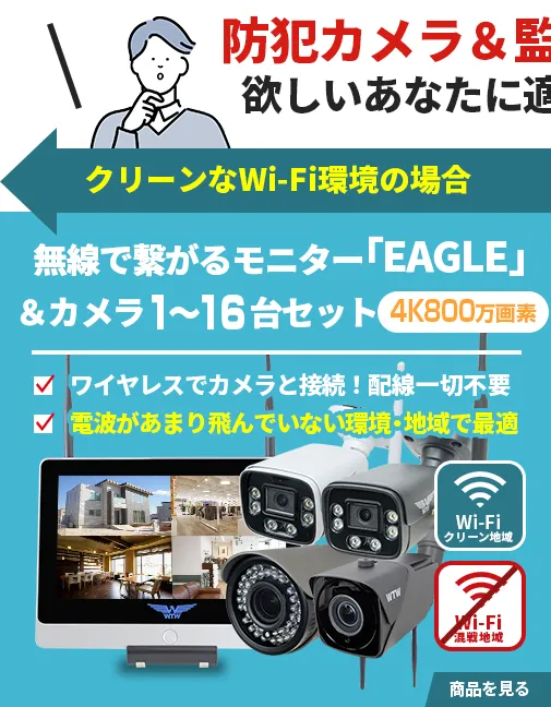 赤外線投光器・赤外線カメラ 夜間監視カメラ【WTW 塚本無線】