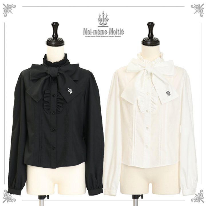 燭台刺繍リボンタイブラウス | Moi-même-Moitié | ロリータ ゴスロリ