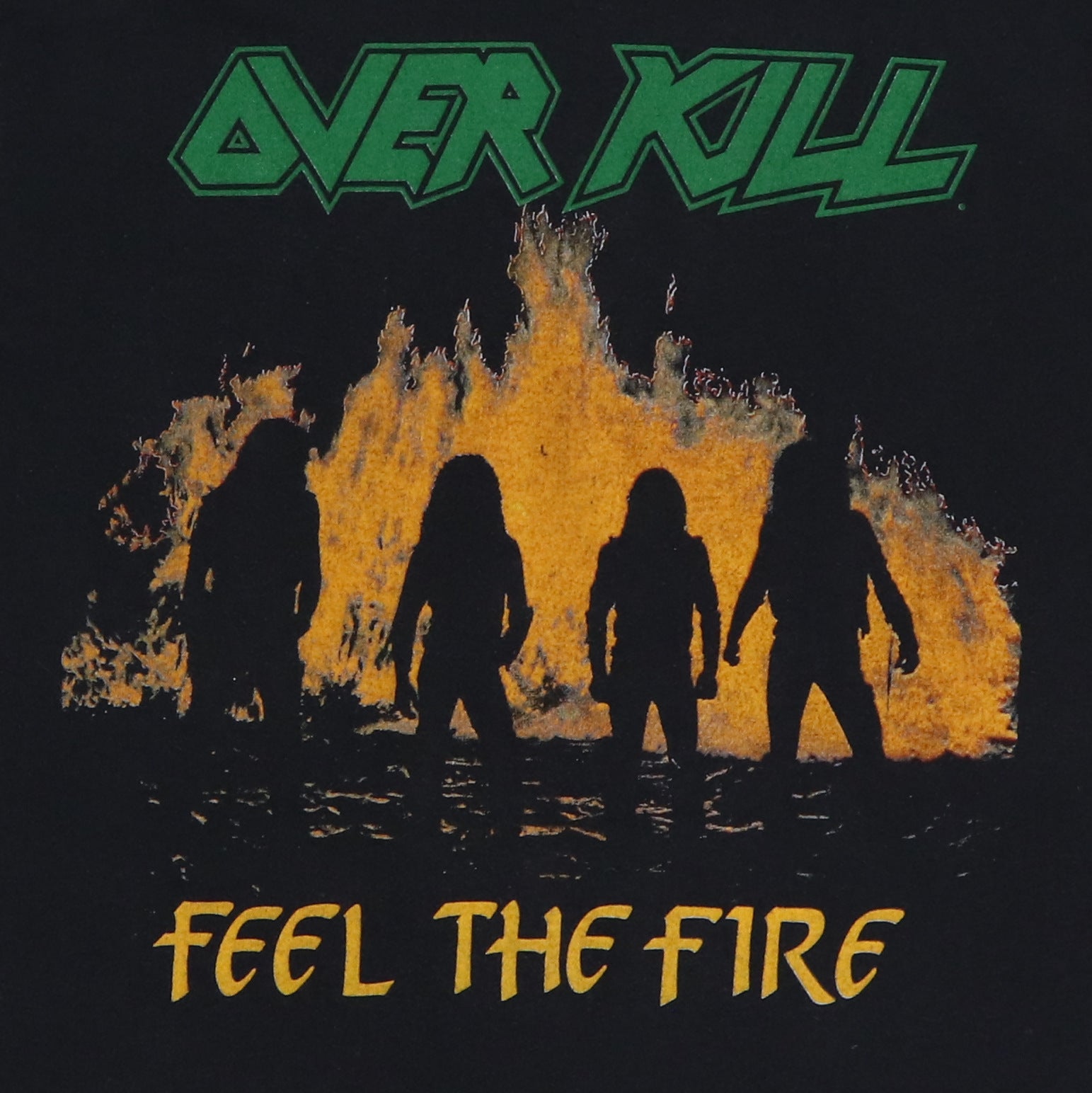Original vintage 1986 Overkill Feel The Fire Tour Shirt | WyCo Vintage