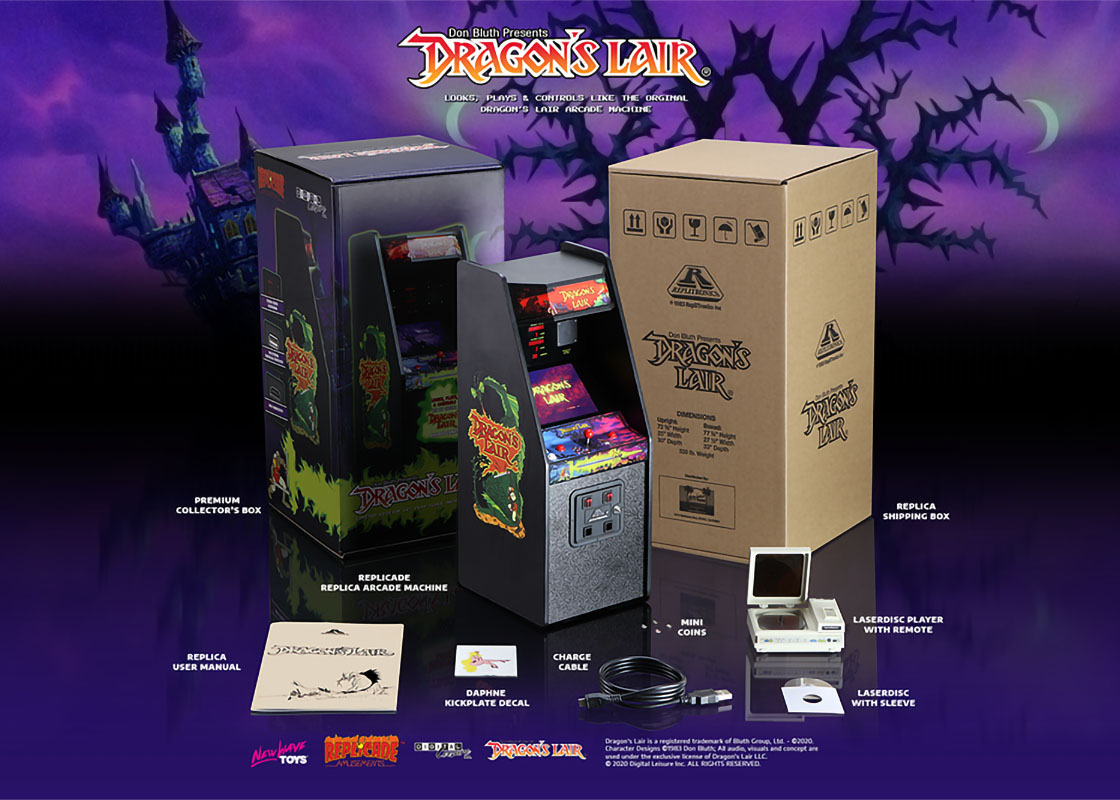 Replicade Dragons Lair Arcade Game