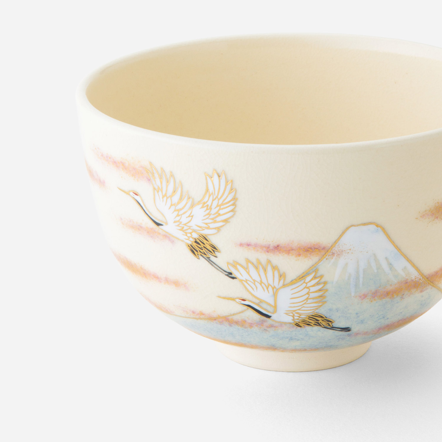 抹茶碗 金彩富士双鶴 | 西川貞三郎商店