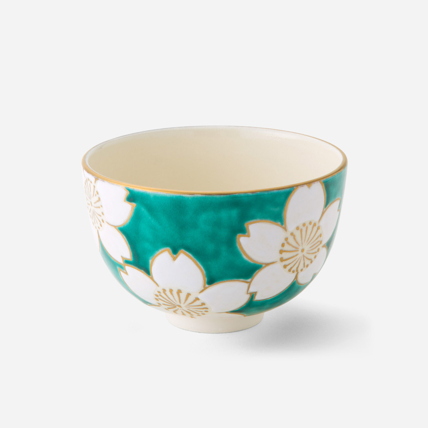 抹茶碗 白桜緑地 | 西川貞三郎商店