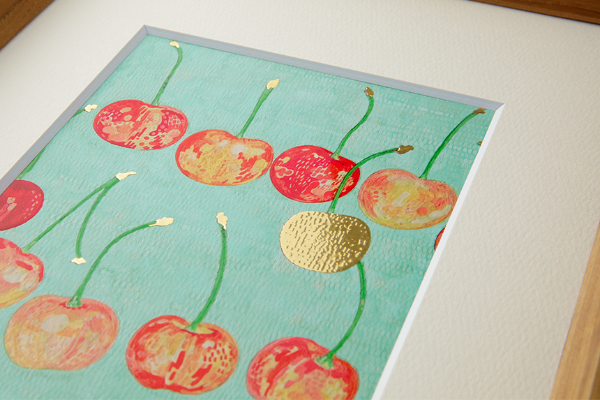 Yuko Kurihara 「12Kirschen」 A4 アートポスター CWプリント 〔アート