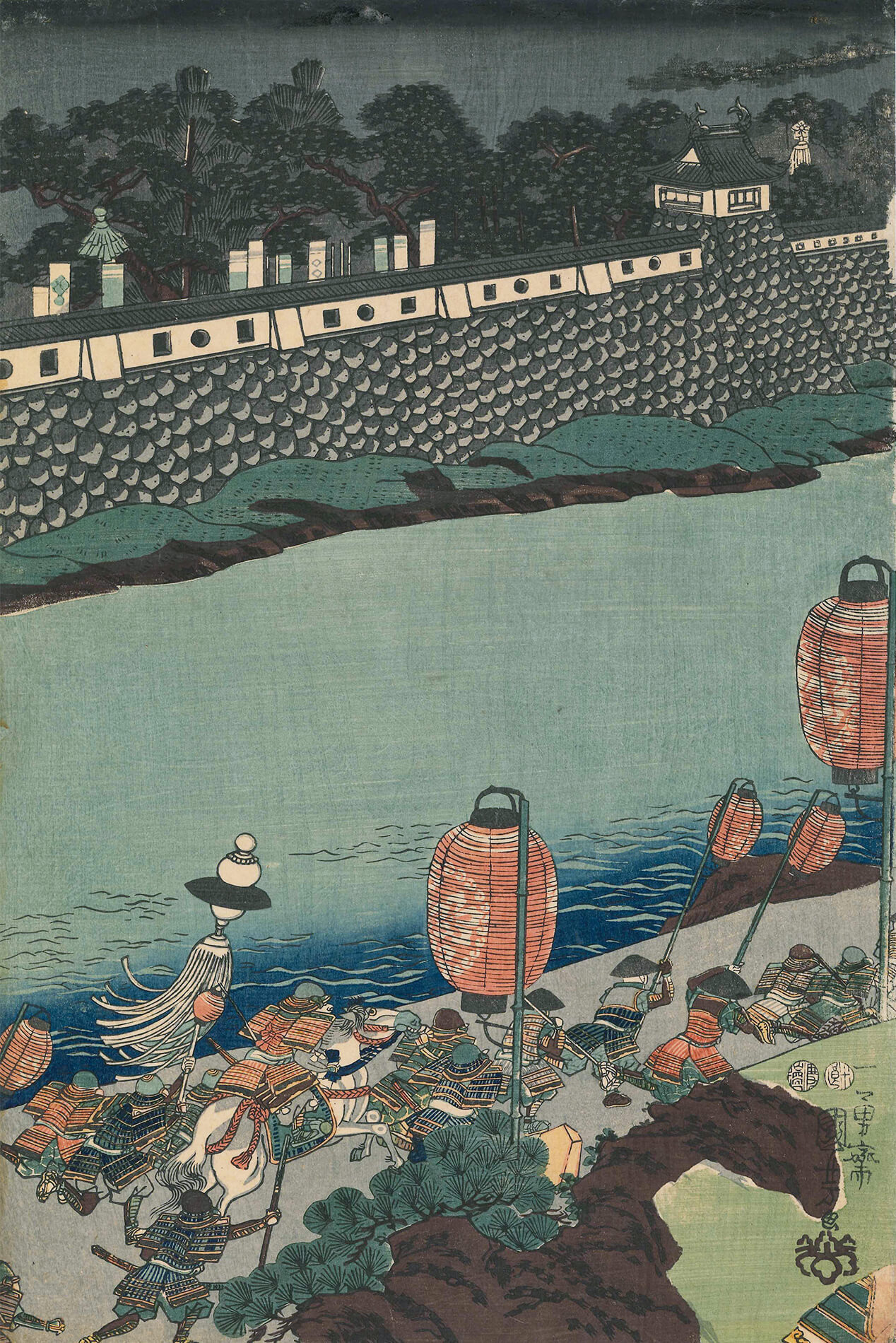 歌川芳虎 22-17 逸品！歌川国芳「西城戸太郎国衡 合戦図 二