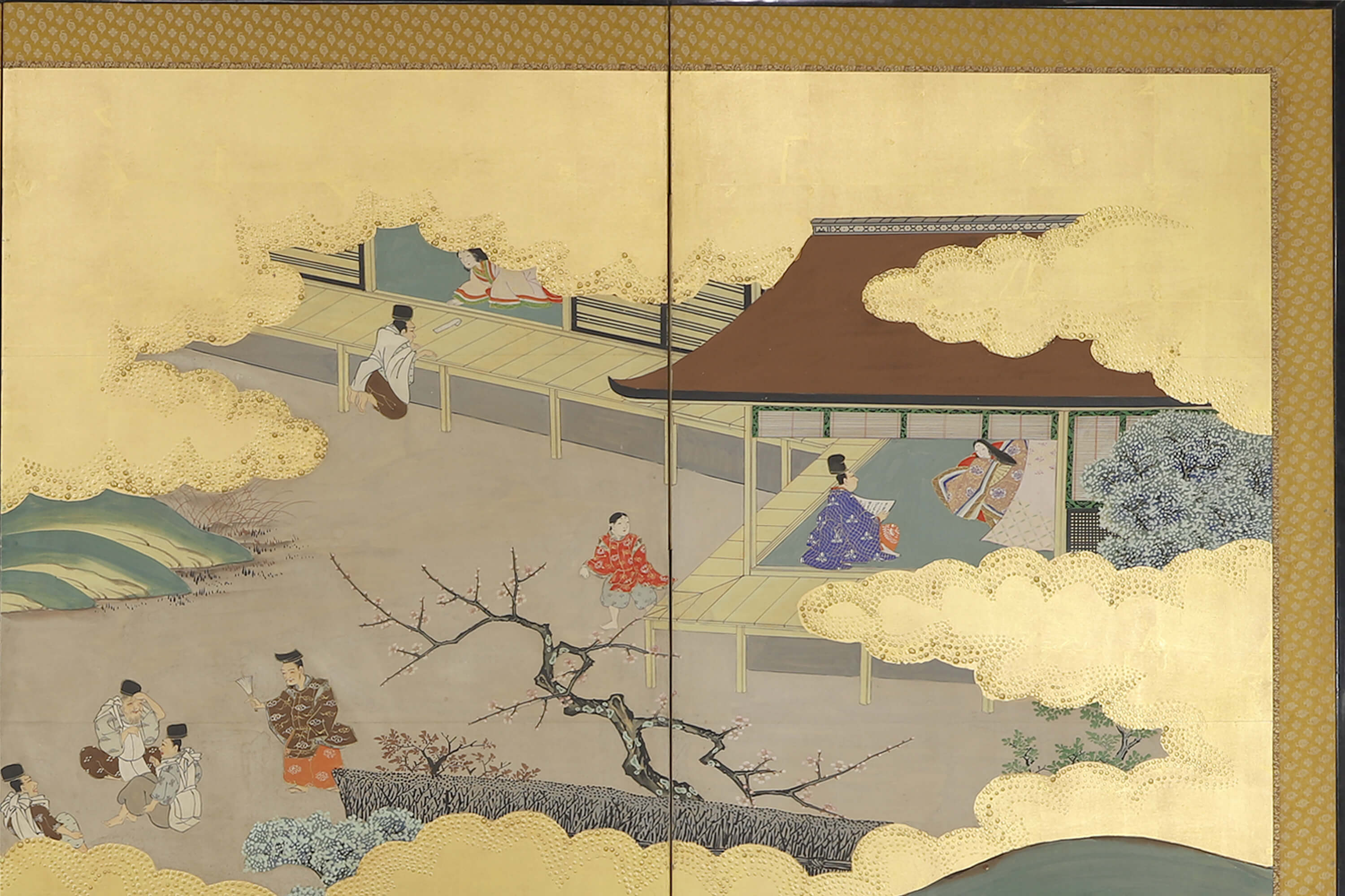 渡辺華石の六曲一双の屏風 渡辺華石の六曲一双の屏風 渡辺華石の六曲