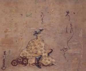 柿本人麻呂像 - 菱川師宣記念館 - 鋸南町ホームページ（菱川師宣記念館）