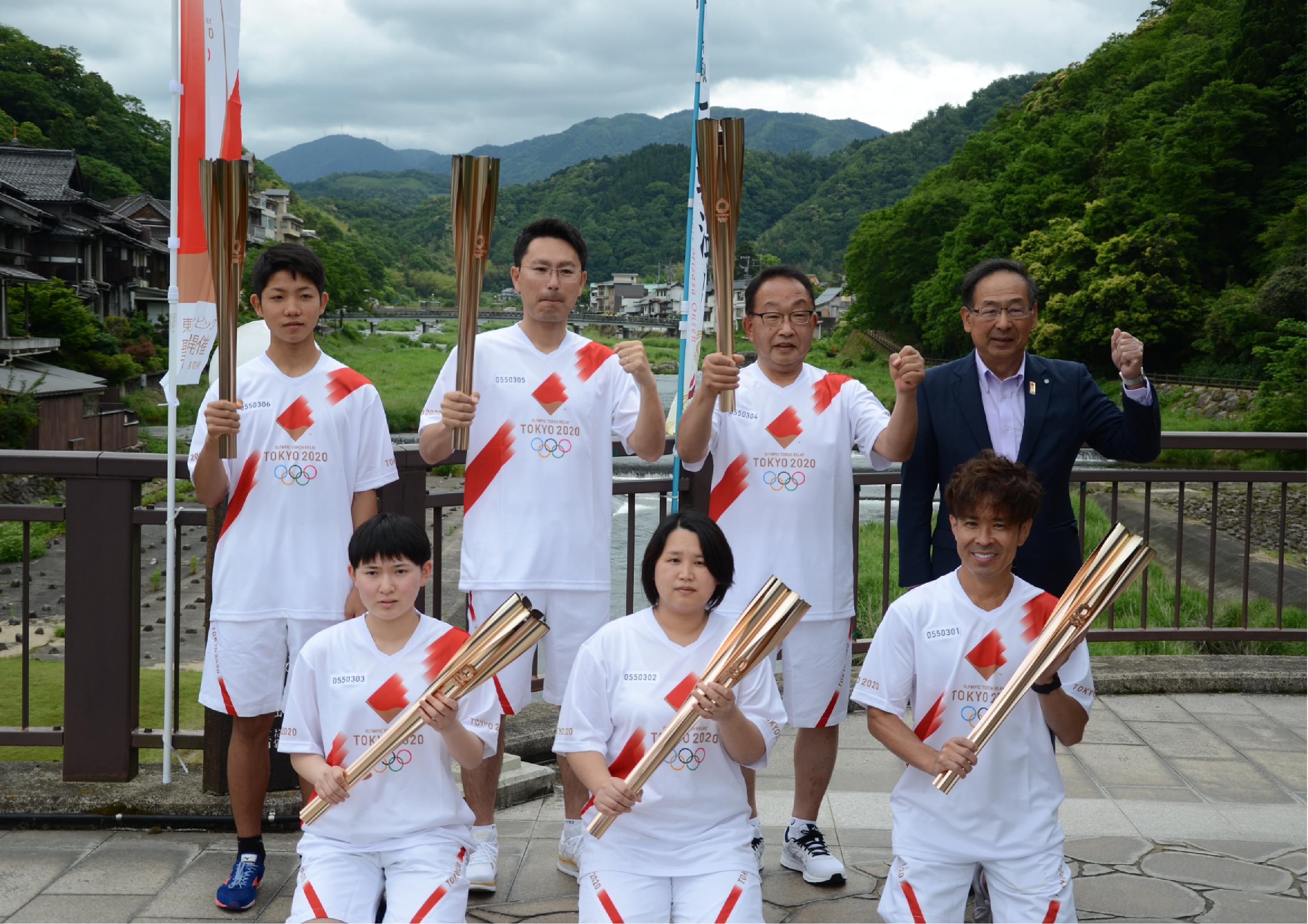 東京2020オリンピック聖火リレーが実施されました | 鳥取県三朝町役場