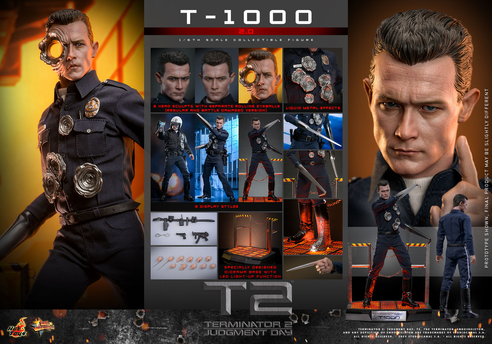 Terminator 2 - Hot Toys T-1000 Version 2.0 - The Toyark - News