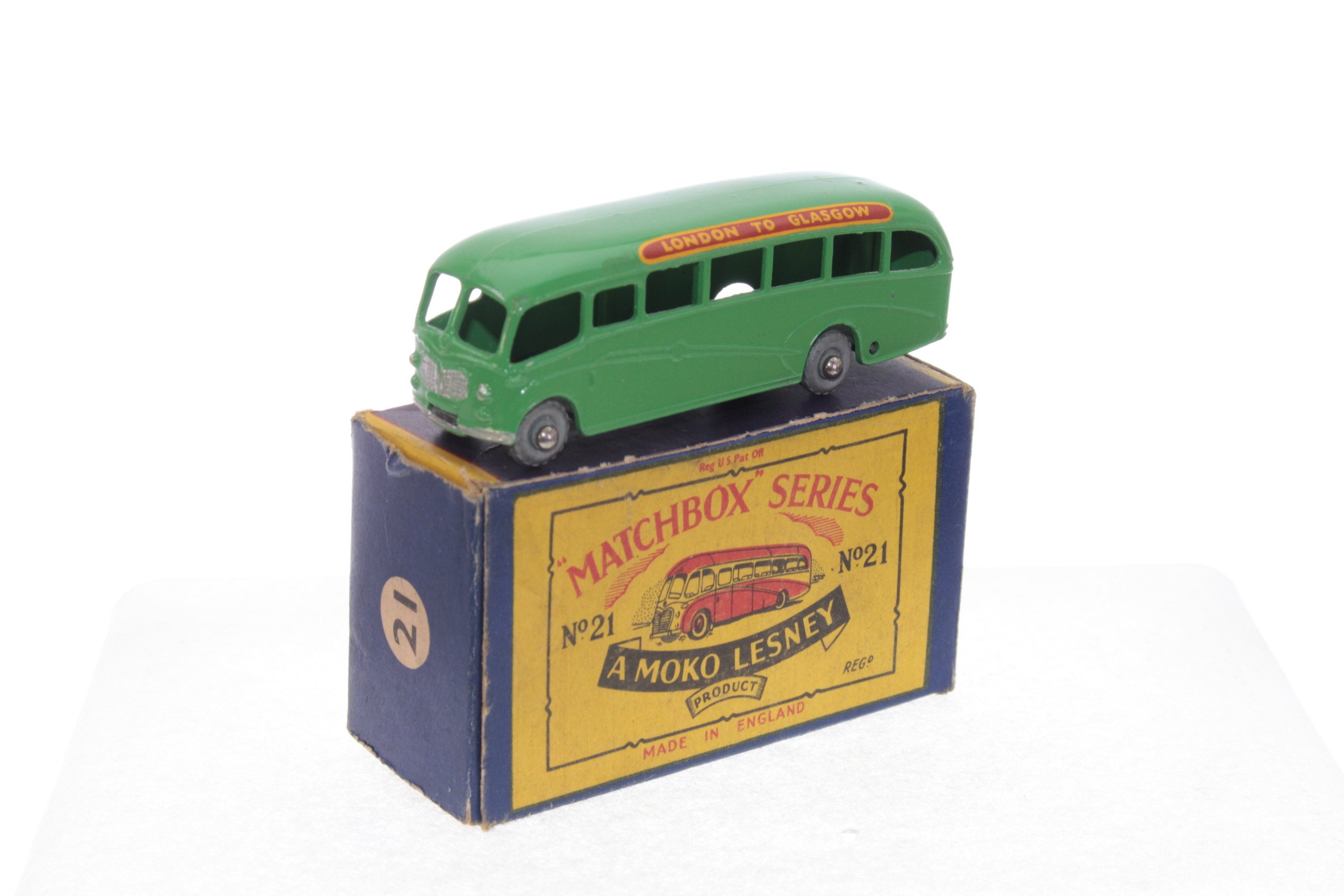 Matchbox 21b, Bedford Coach - Free Price Guide & Review