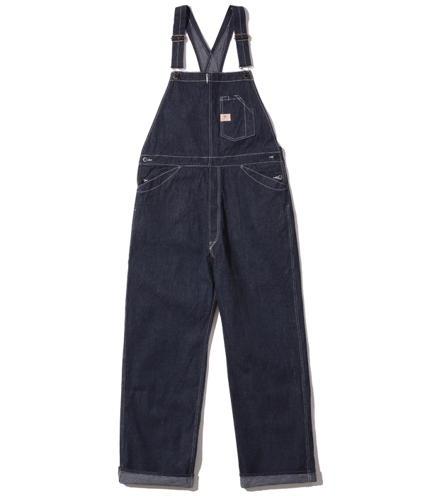 Lot No. SC42242 / 11oz. BLUE DENIM OVERALLS - SUGAR CANE