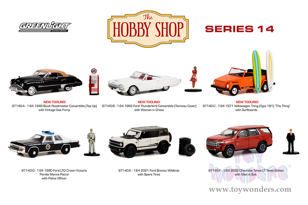 The Hobby Shop Series 14 97140/48 1/64 scale Greenlight wholesale