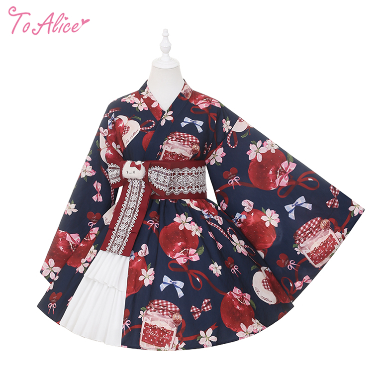 ToAlice】L1012林檎猫姫浴衣セット - To Alice
