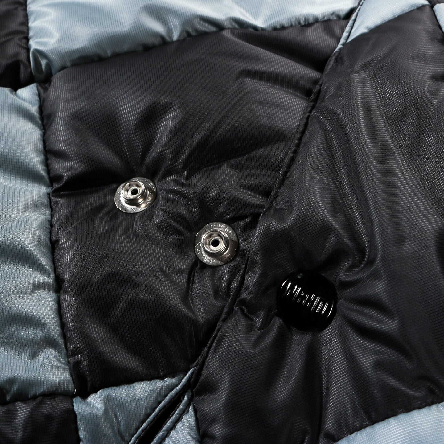 NEIGHBORHOOD CHECKER DOWN JACKET GRAY | TODAY CLOTHING