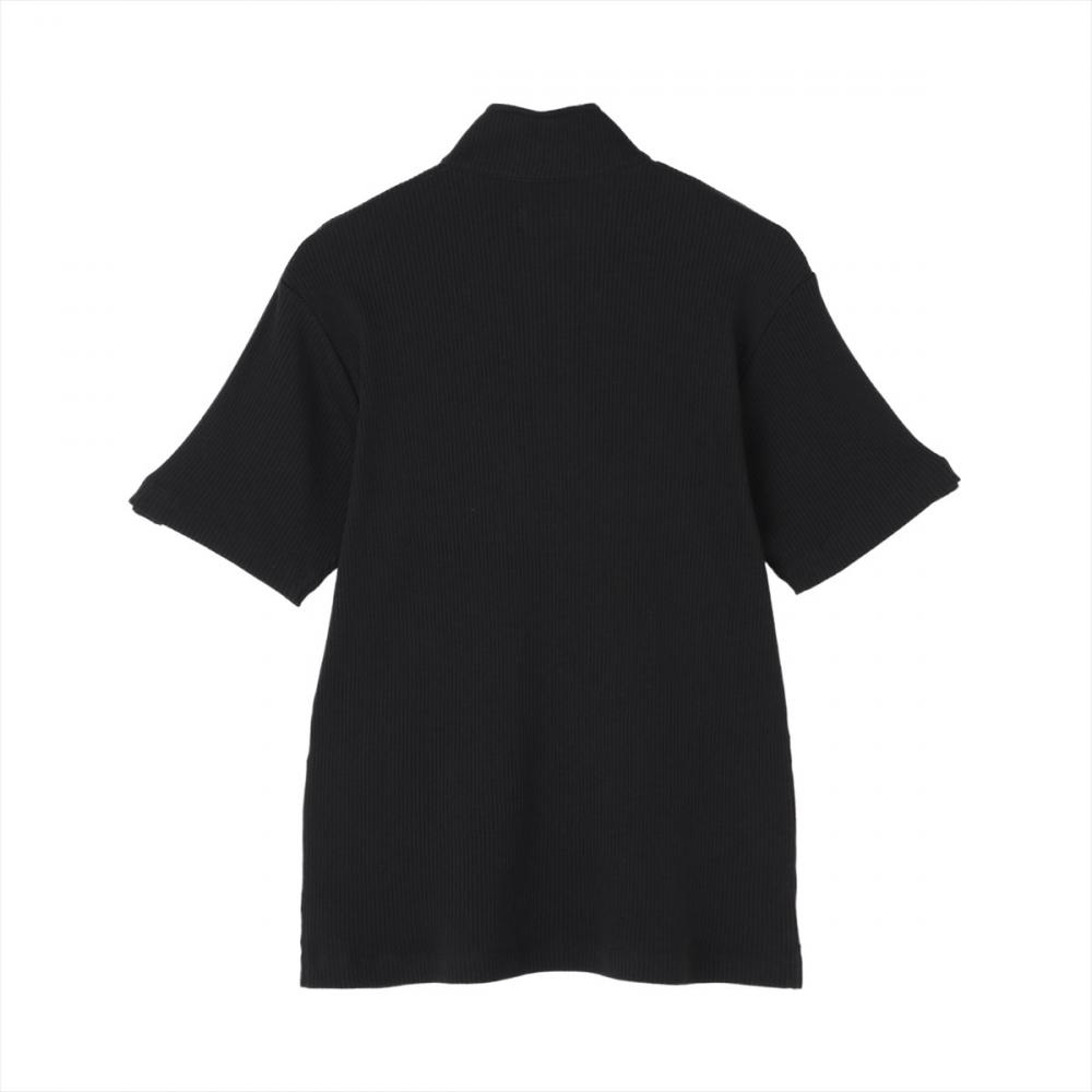 ハーフジップ ポロシャツ 半袖 メンズ(S ブラック): 東京シャツ公式