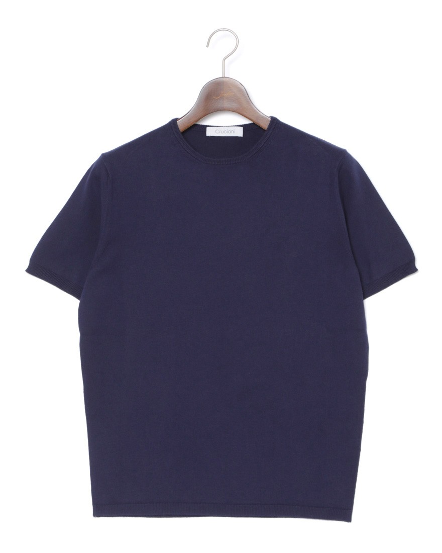 27Gコットン クルーネック半袖ニット｜Cruciani（クルチアーニ