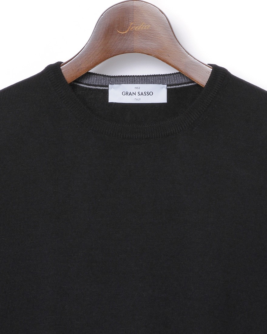 12Gメリノウール クルーネックニット｜GRAN SASSO（グランサッソ