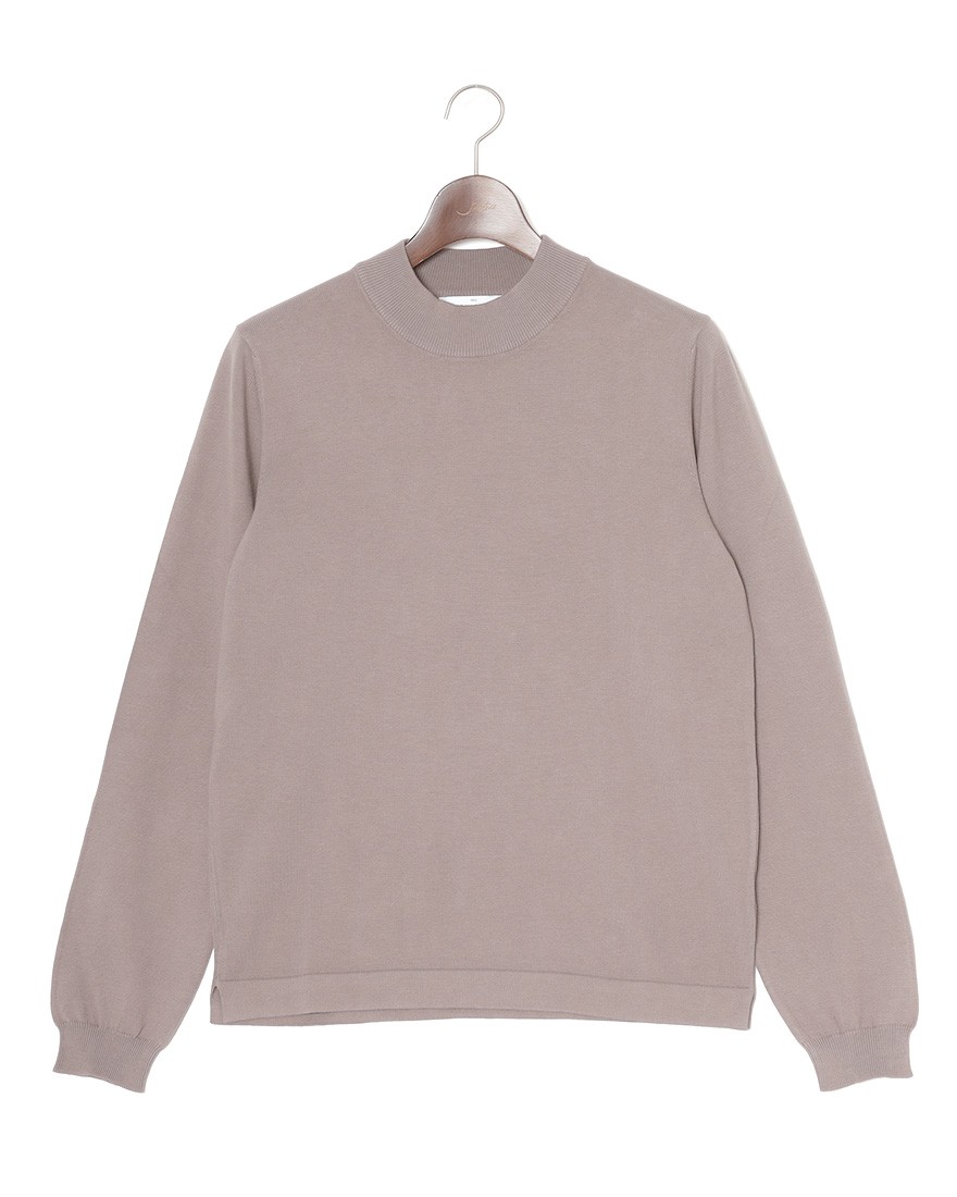 12Gソフトコットン モックネックニット｜GRAN SASSO（グランサッソ