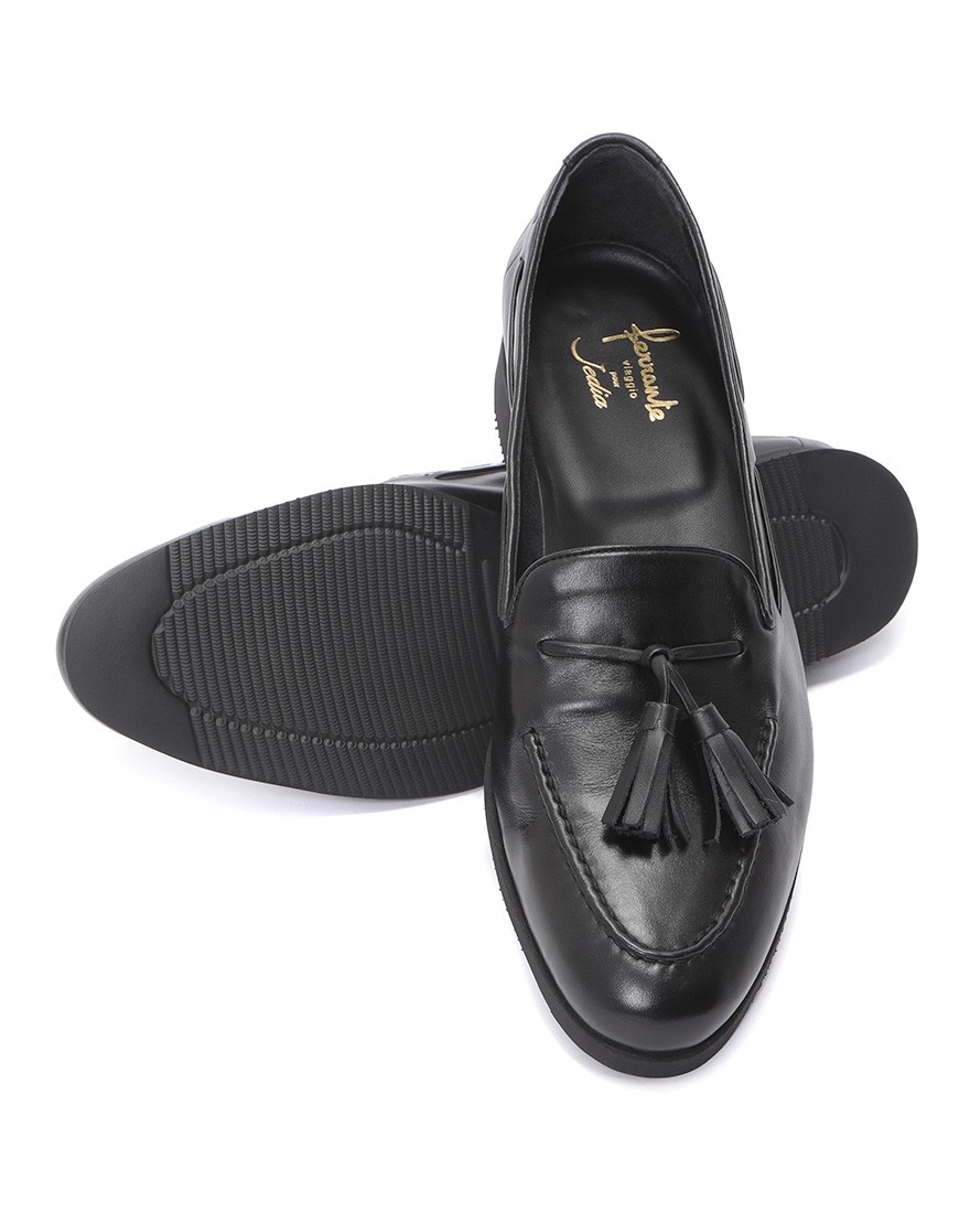 Jedia別注 スムースレザータッセルローファー【CILENTO/ラバーソール