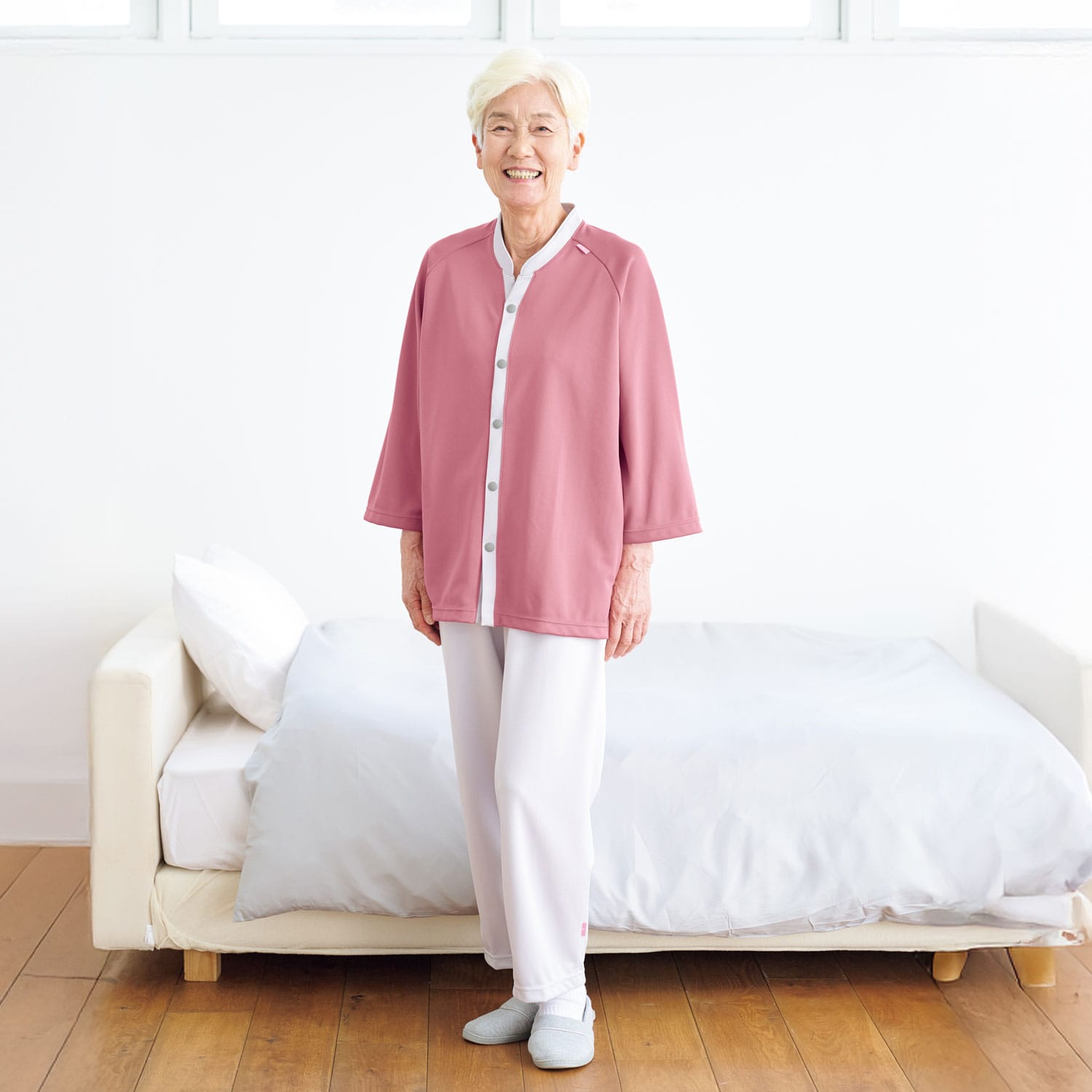 品番： CR881 】 男女兼用 ストレートパンツ リハビリ 入院患者向け