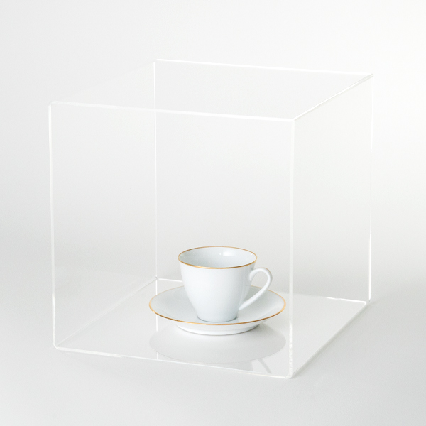 アクリル4面ボックス 透明 250角 店舗用品 演出・ディスプレイ什器