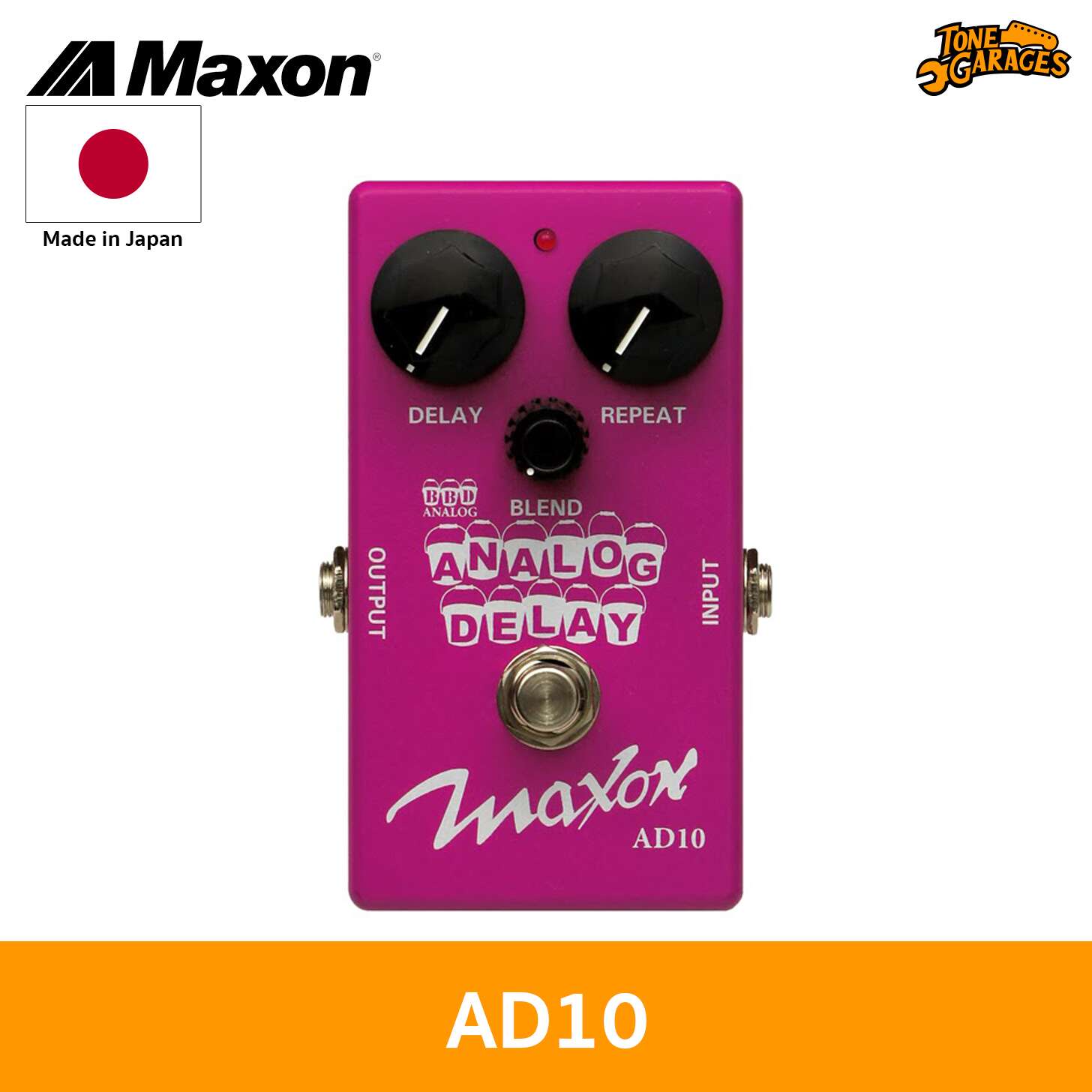Maxon AD10 Analog Delay Effect – Tone Garages