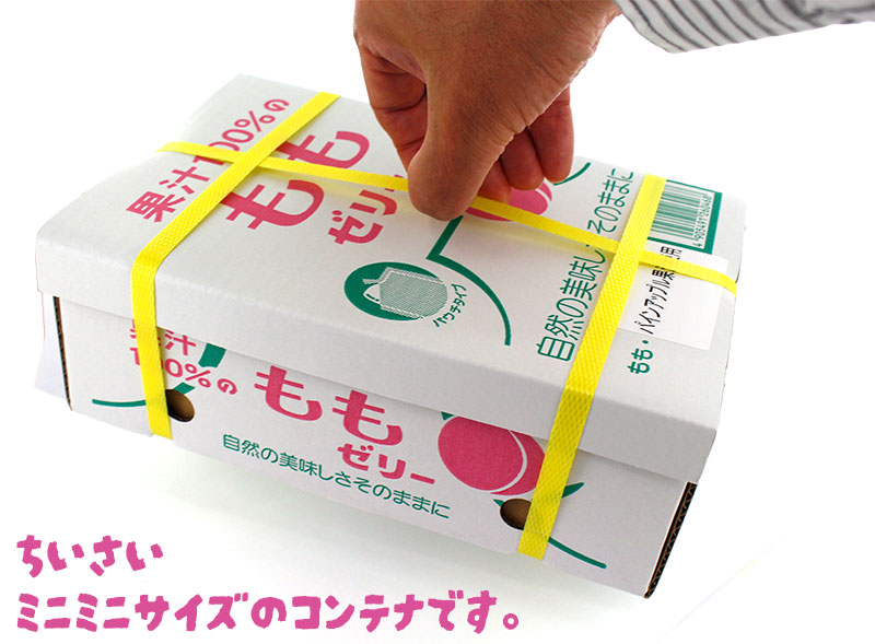 ASフーズ 果汁100％ゼリー もも味 18個 パウチタイプ ミニチュアBOX入り