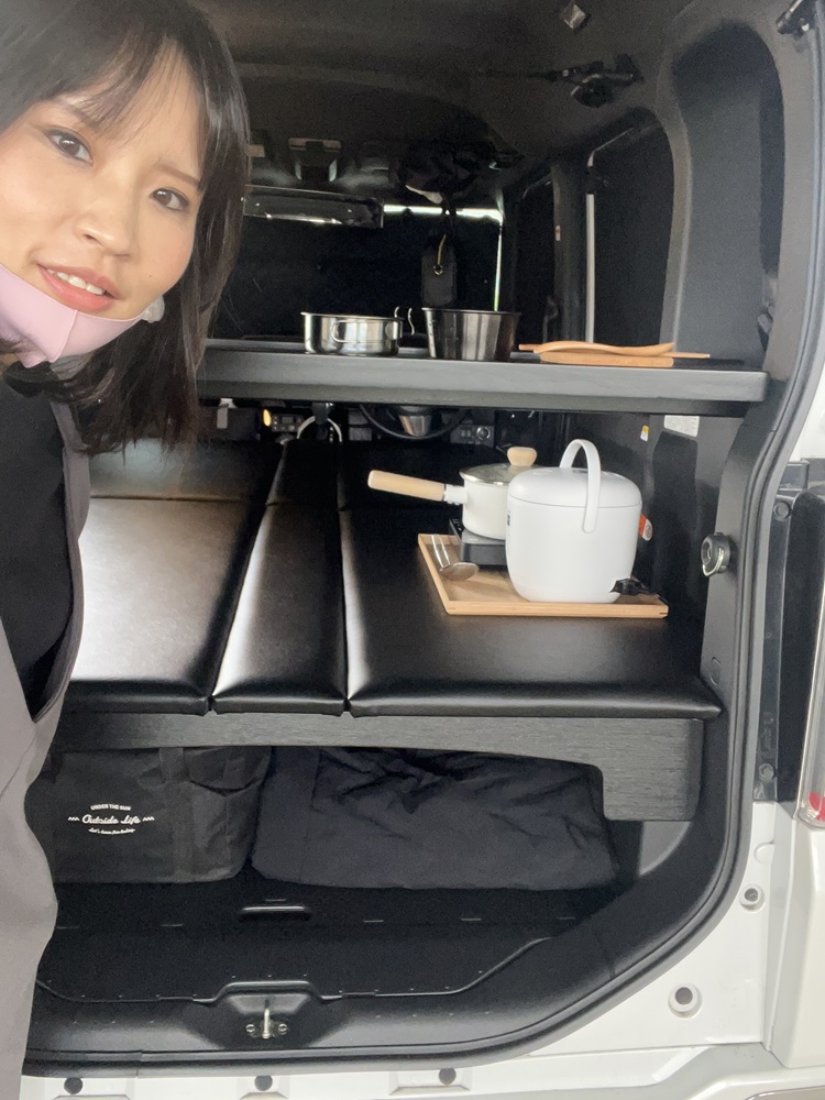 ウェイクで快適♪車中泊：大阪U様 | 軽キャンピングカー・OKワゴン