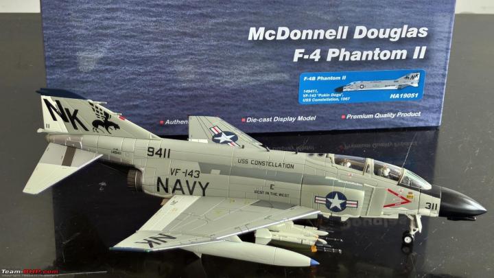 1:72 die cast scale model of McDonnell Douglas F-4 Phantom II
