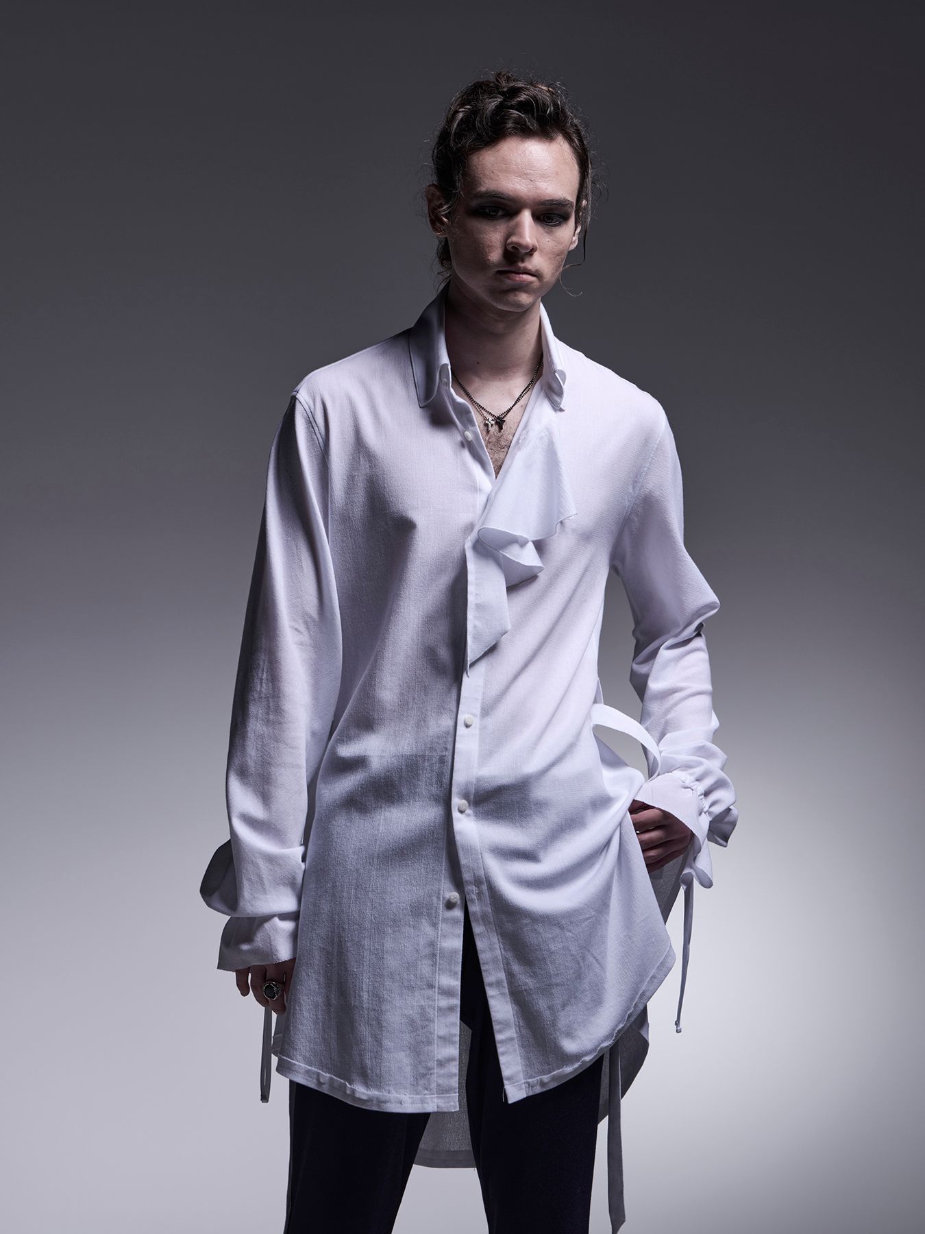 kiryuyrik - 【予約品 】Shirring Frill Shirt / シャーリングフリル