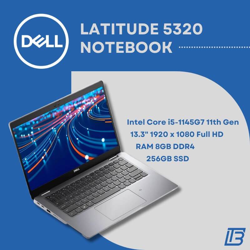 Dell Latitude 5320 13.3-inch Laptop i5-1145G7 8GB DDR4 256GB SSD