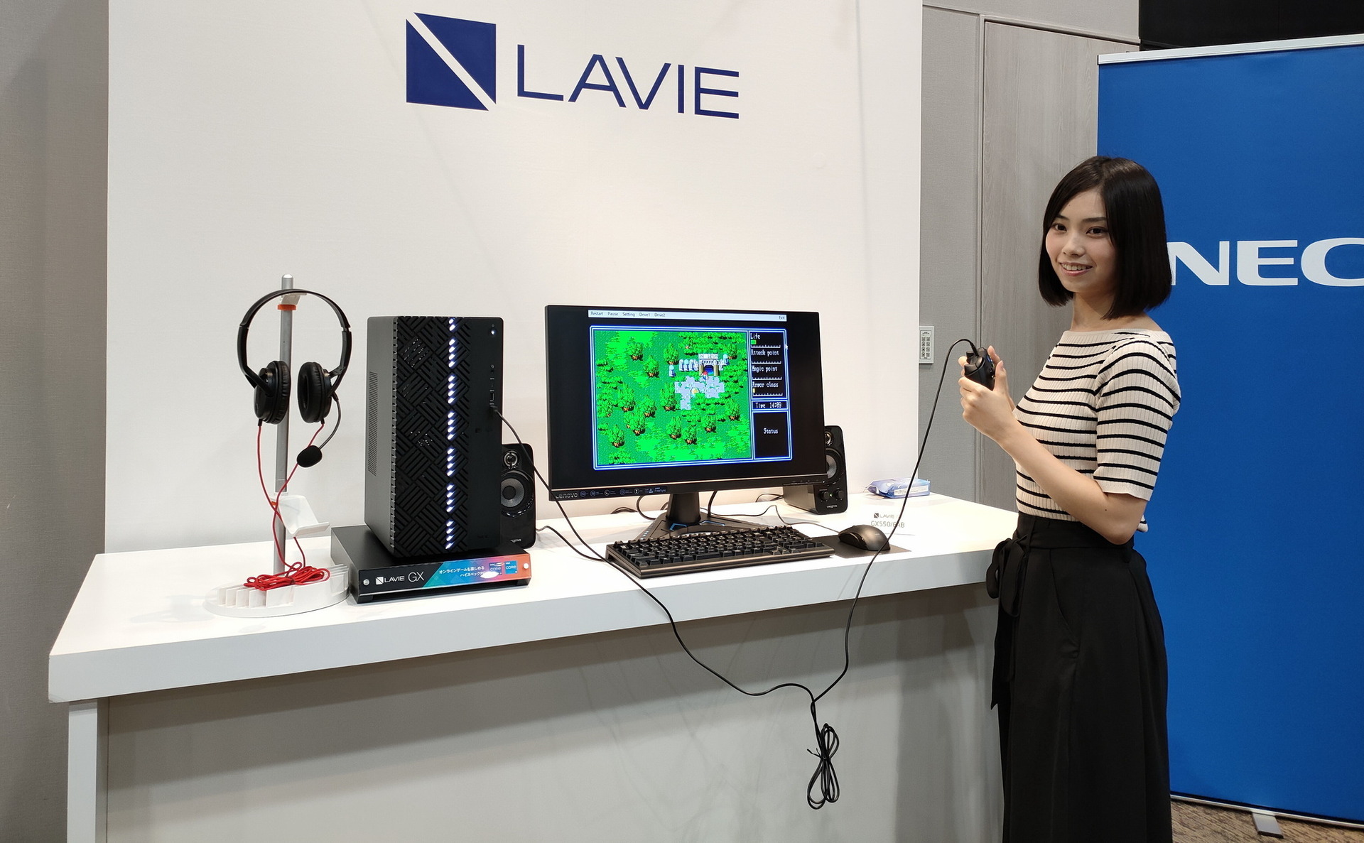 NECがゲーミングPC LAVIE GX発表。奥行き30cmで3060搭載、98発売40周年