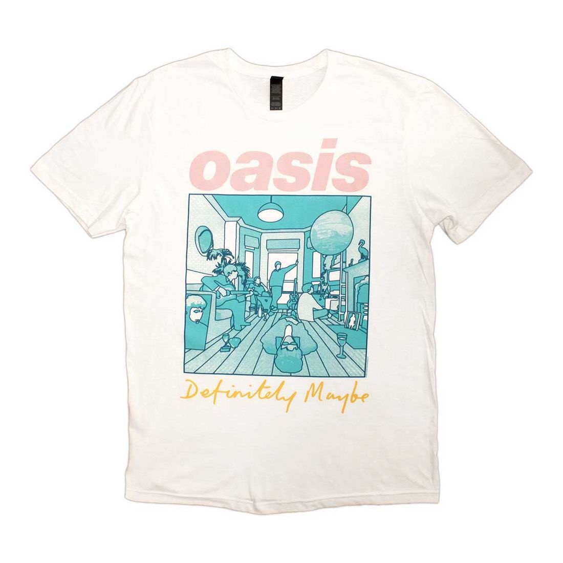 Oasis バンドTシャツ オアシス Definitely Maybe Illustration Colour