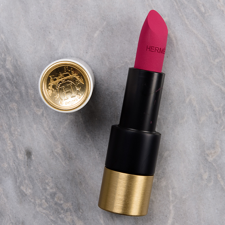 Hermes Rose Velours (78) Rouge Matte Lipstick Review & Swatches