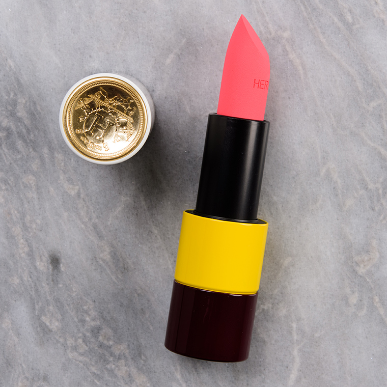 Hermes Rose Inoui (27) Rouge Matte Lipstick Review & Swatches