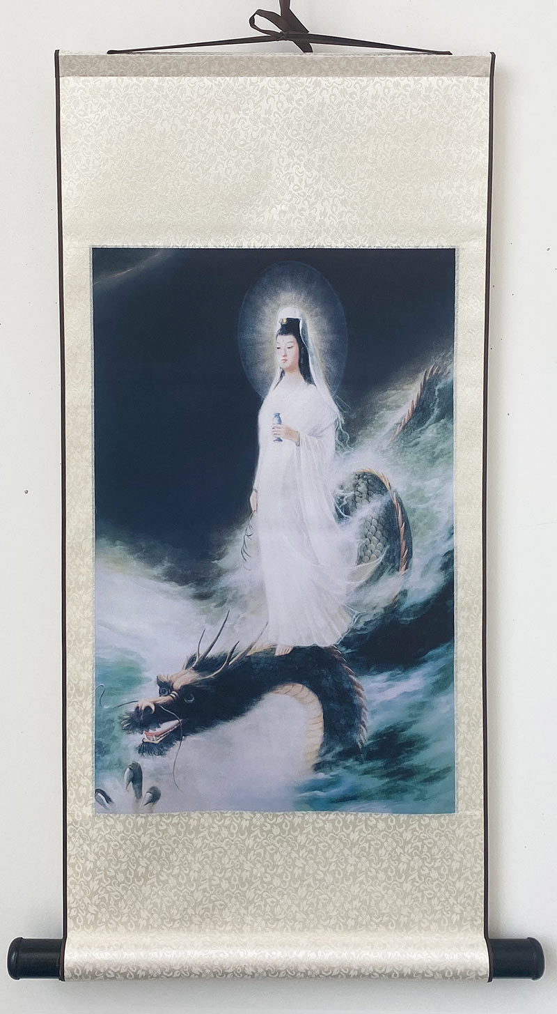 開運掛け軸 騎龍観音 - 横浜中華街天宝堂本店