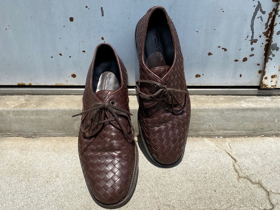BOTTEGA VENETA / ボッテガヴェネタ】イントレチャートレザーシューズ